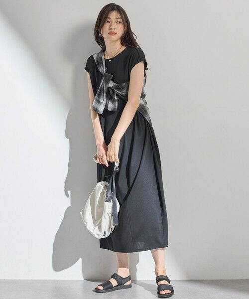 ANY / エニィ ロング・マキシ丈ワンピース | 【洗濯機可】ライトポンチコクーンワンピース | 詳細6