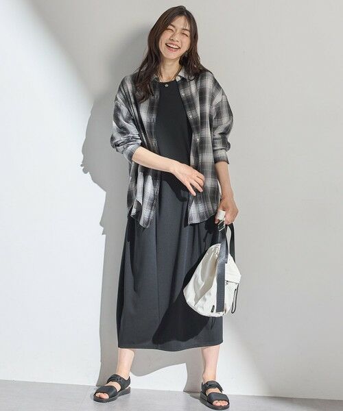 ANY / エニィ ロング・マキシ丈ワンピース | 【洗濯機可】ライトポンチコクーンワンピース | 詳細7