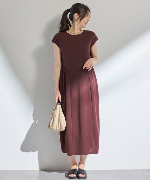 ANY / エニィ ロング・マキシ丈ワンピース | 【洗濯機可】ライトポンチコクーンワンピース | 詳細9