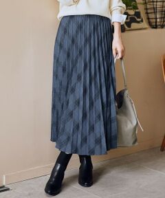 ANY / エニィ ロング・マキシ丈スカート | 【新色追加/ウエストゴム】ウーリッシュプリーツスカート