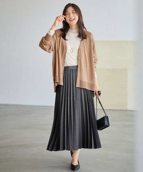 ANY / エニィ ロング・マキシ丈スカート | 【新色追加/ウエストゴム】ウーリッシュプリーツスカート | 詳細3