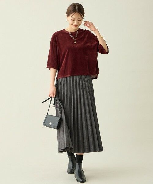 ANY / エニィ ロング・マキシ丈スカート | 【新色追加/ウエストゴム】ウーリッシュプリーツスカート | 詳細4