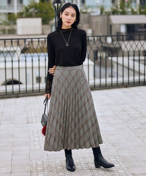 ANY / エニィ ロング・マキシ丈スカート | 【新色追加/ウエストゴム】ウーリッシュプリーツスカート | 詳細29