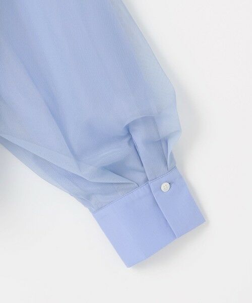 ANY / エニィ シャツ・ブラウス | 【洗濯機可】クロップドチュールコンビシャツ | 詳細10