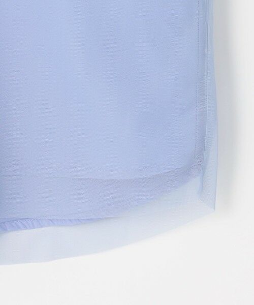 ANY / エニィ シャツ・ブラウス | 【洗濯機可】クロップドチュールコンビシャツ | 詳細11