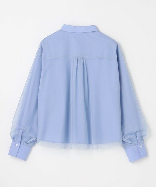 ANY / エニィ シャツ・ブラウス | 【洗濯機可】クロップドチュールコンビシャツ | 詳細6