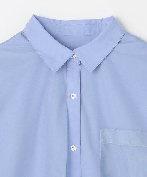 ANY / エニィ シャツ・ブラウス | 【洗濯機可】クロップドチュールコンビシャツ | 詳細7