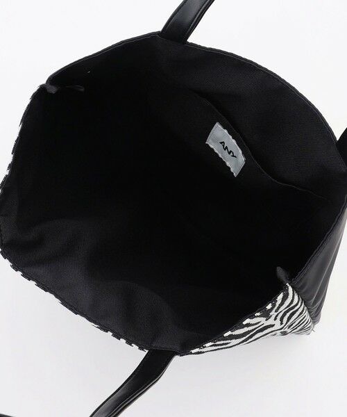 ANY / エニィ トートバッグ | 【A4サイズ収納可】ゼブラジャガード柄トートバッグ | 詳細4