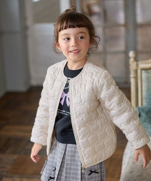 ANY/エニィ 【ドッキング可能】ネコキルトブルゾン エクリュ 140