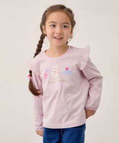 ANY / エニィ カットソー | おけいこモチーフ刺繍入り 長袖Tシャツ