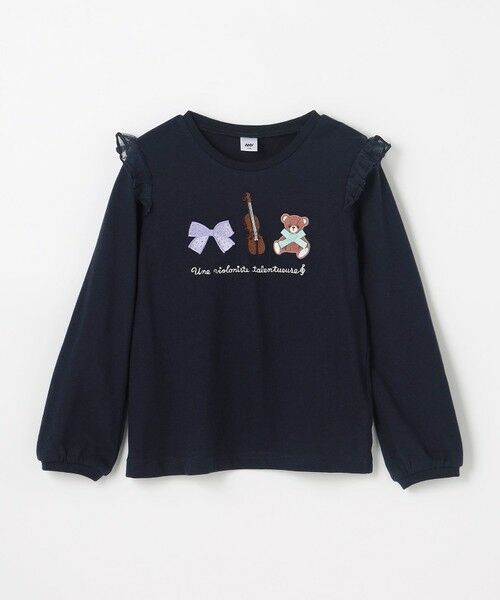 ANY / エニィ カットソー | おけいこモチーフ刺繍入り 長袖Tシャツ | 詳細9