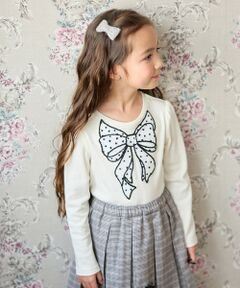 ANY / エニィ カットソー | ドットリボン 長袖Tシャツ