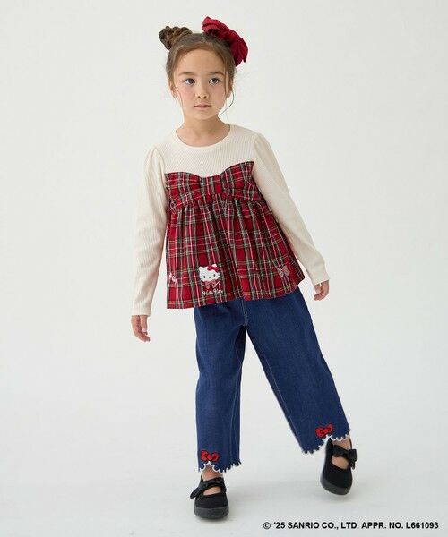 ANY / エニィ カットソー | 【ハローキティ×ANY KIDS】ドッキング刺繍 長袖Tシャツ | 詳細1