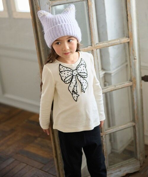 ANY / エニィ カットソー | ドットリボン 長袖Tシャツ | 詳細4