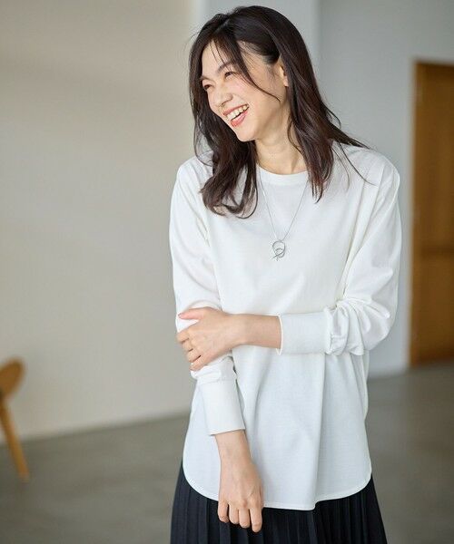 ANY / エニィ カットソー | シャツテールロングスリーブＴシャツ | 詳細1