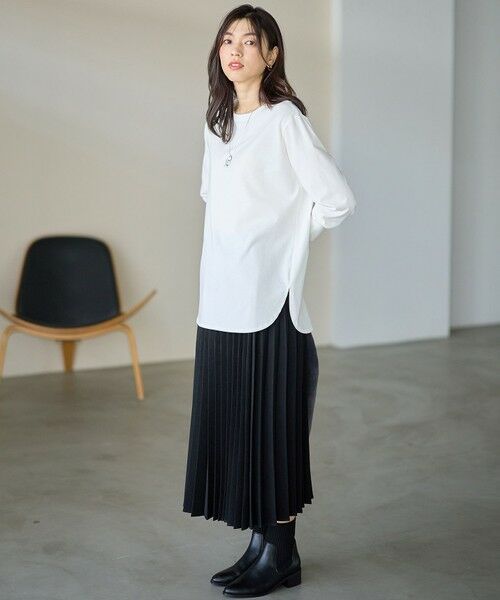 ANY / エニィ カットソー | シャツテールロングスリーブＴシャツ | 詳細3