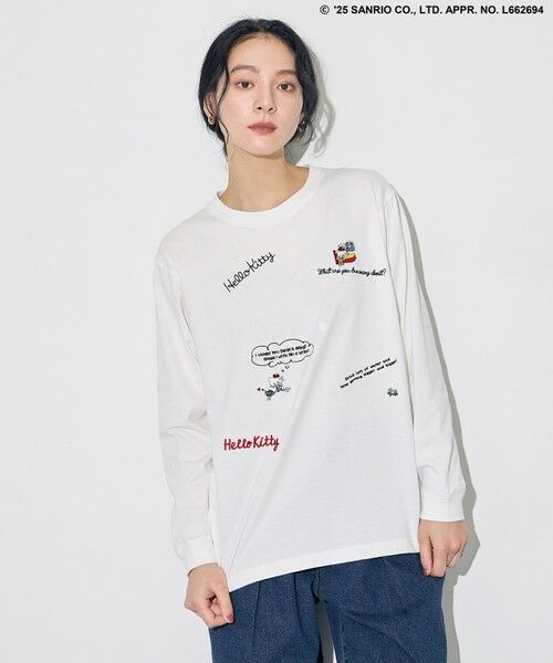 ANY / エニィ カットソー | 【ハローキティ×ANY】ロゴTシャツ | 詳細9