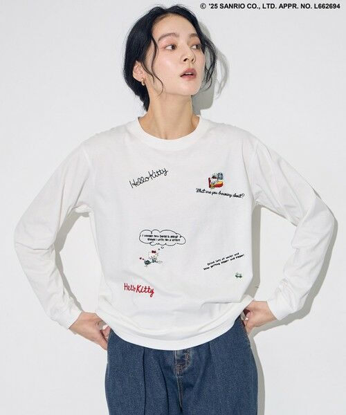 ANY / エニィ カットソー | 【ハローキティ×ANY】ロゴTシャツ | 詳細10