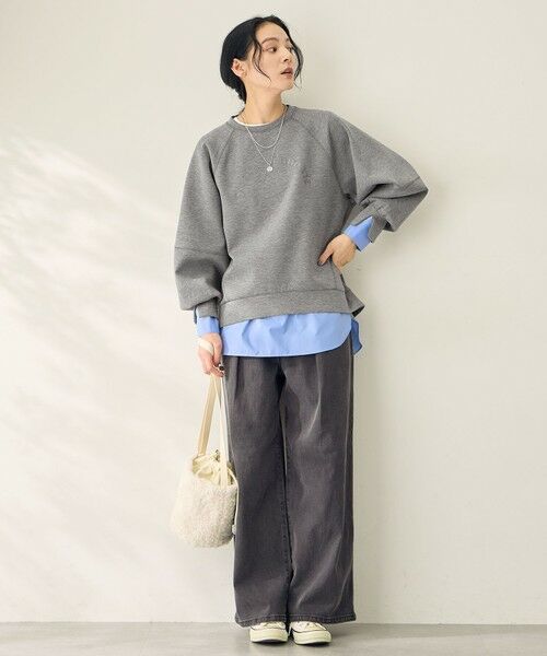 ANY / エニィ スウェット | ロゴ刺繍ダンボールトレーナー | 詳細5