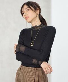 ANY / エニィ カットソー | 【新色追加】シアーコンビタートル