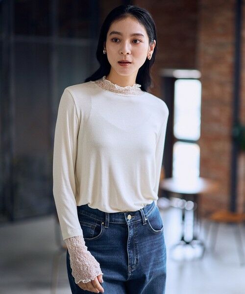 ANY / エニィ カットソー | 【新色追加】シアーコンビタートル | 詳細1