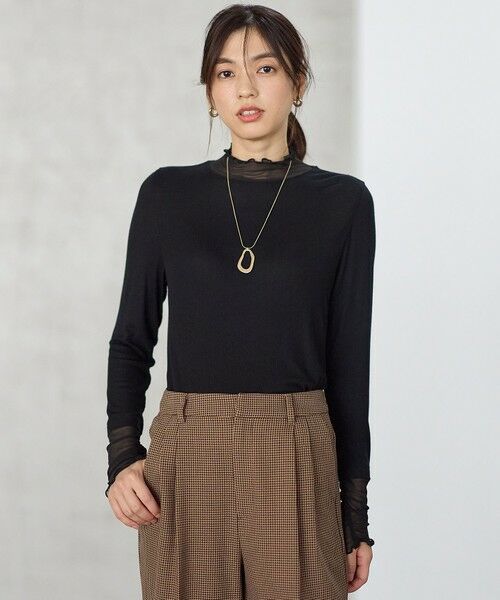 ANY / エニィ カットソー | 【新色追加】シアーコンビタートル | 詳細11