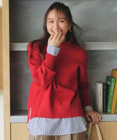 ANY / エニィ カットソー | シャツコンビレイヤードインナー