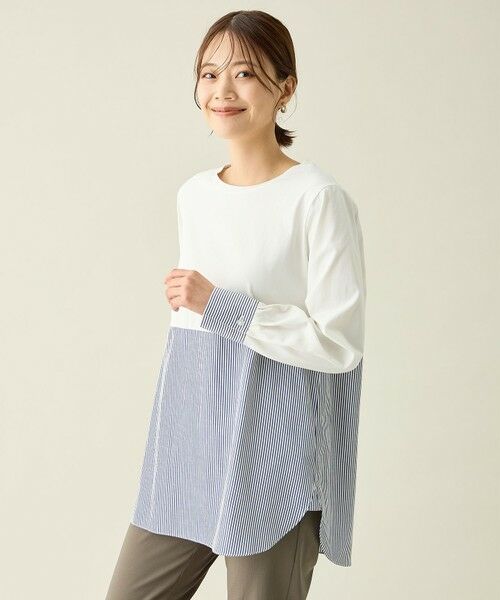 ANY / エニィ カットソー | シャツコンビレイヤードインナー | 詳細11