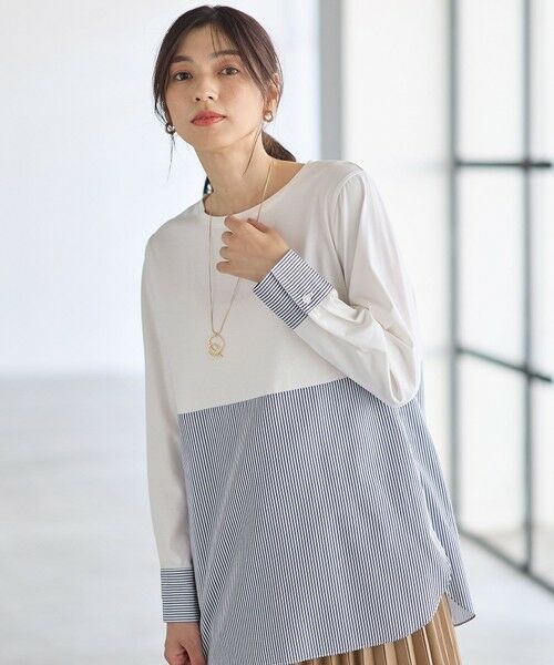 ANY / エニィ カットソー | シャツコンビレイヤードインナー | 詳細14