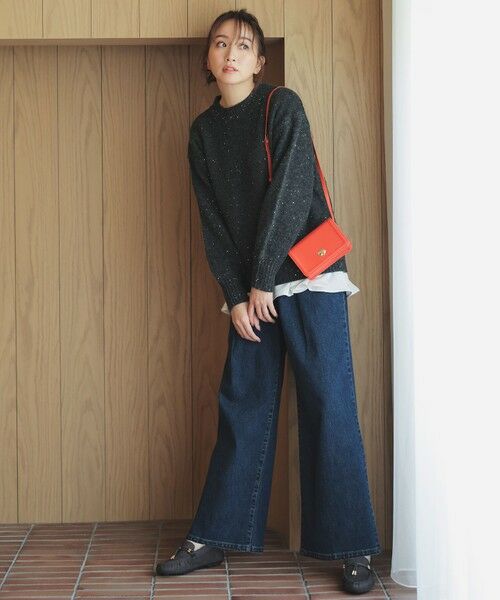 ANY / エニィ カットソー | 【WEB限定】サテンコンビペプラムカットソー | 詳細1