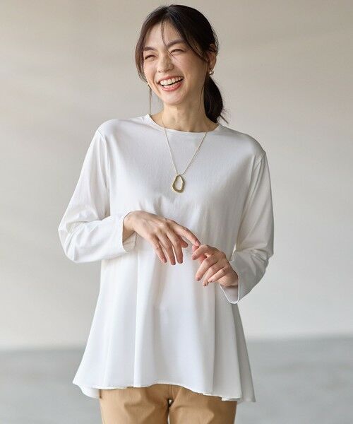 ANY / エニィ カットソー | 【WEB限定】サテンコンビペプラムカットソー | 詳細9