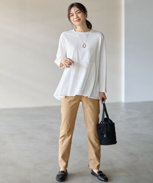 ANY / エニィ カットソー | 【WEB限定】サテンコンビペプラムカットソー | 詳細10