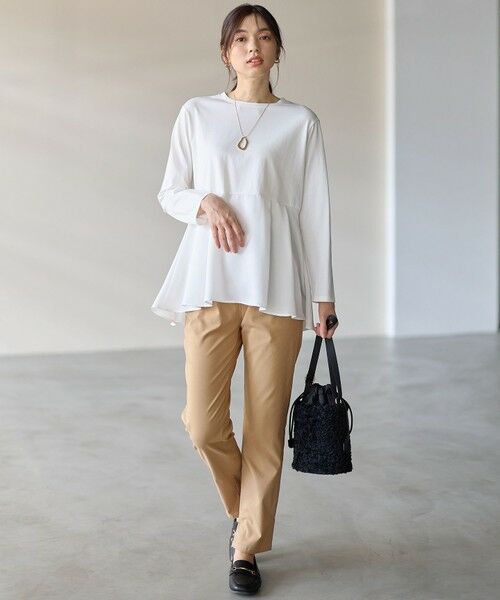 ANY / エニィ カットソー | 【WEB限定】サテンコンビペプラムカットソー | 詳細12