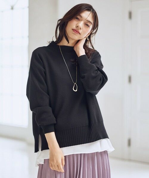 ANY / エニィ カットソー | 【WEB限定】サテンコンビペプラムカットソー | 詳細13