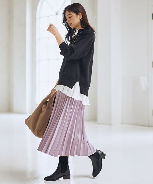 ANY / エニィ カットソー | 【WEB限定】サテンコンビペプラムカットソー | 詳細15