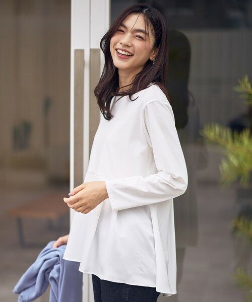 ANY / エニィ カットソー | 【WEB限定】サテンコンビペプラムカットソー | 詳細4