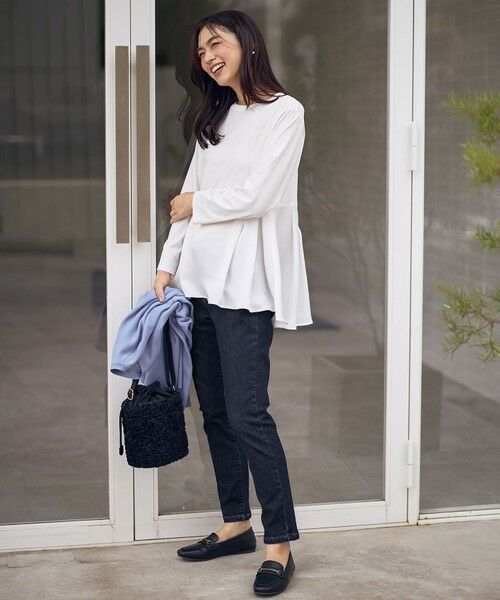 ANY / エニィ カットソー | 【WEB限定】サテンコンビペプラムカットソー | 詳細6