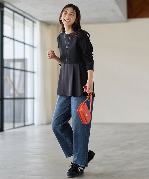 ANY / エニィ カットソー | 【WEB限定】サテンコンビペプラムカットソー | 詳細22