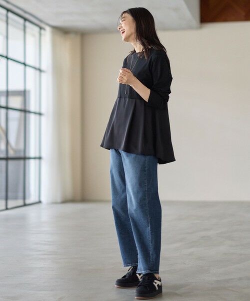ANY / エニィ カットソー | 【WEB限定】サテンコンビペプラムカットソー | 詳細23