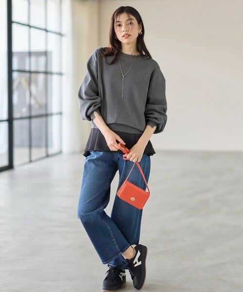 ANY / エニィ カットソー | 【WEB限定】サテンコンビペプラムカットソー | 詳細24