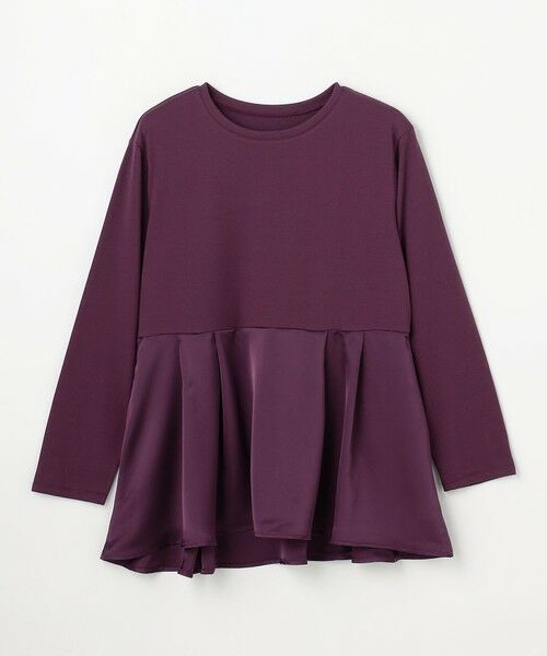 ANY / エニィ カットソー | 【WEB限定】サテンコンビペプラムカットソー | 詳細29