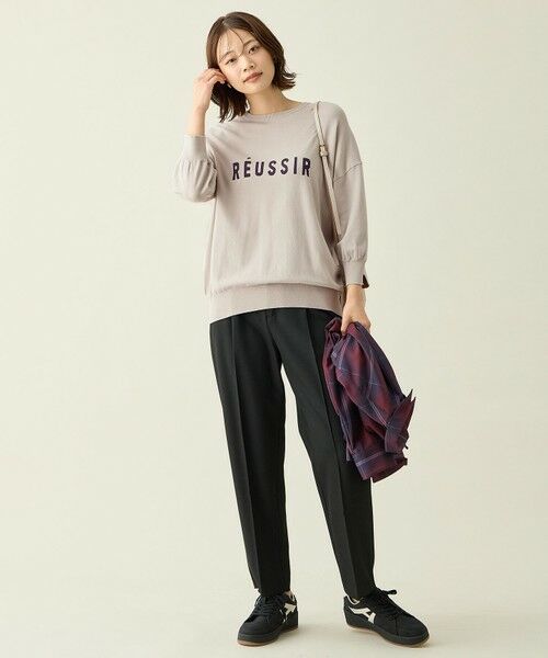 ANY / エニィ ニット・セーター | インターシャロゴニットプルオーバー | 詳細5