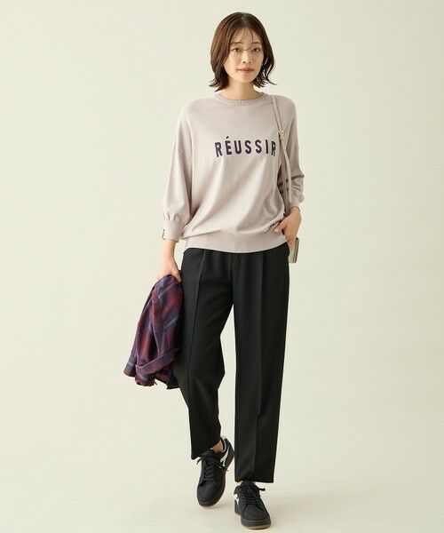 ANY / エニィ ニット・セーター | インターシャロゴニットプルオーバー | 詳細6