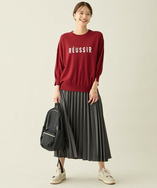 ANY / エニィ ニット・セーター | インターシャロゴニットプルオーバー | 詳細14