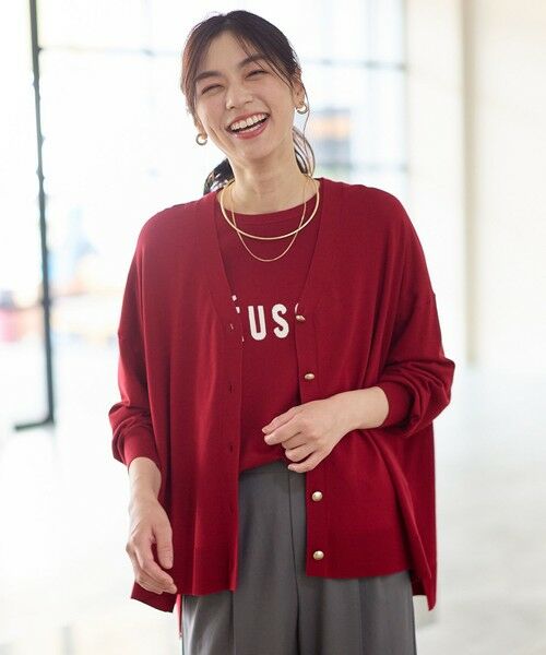 ANY / エニィ カーディガン・ボレロ | ゆるＶネックカーディガン | 詳細5