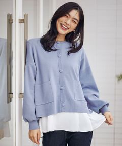 ANY / エニィ カーディガン・ボレロ | スウェットライクニットカーディガン