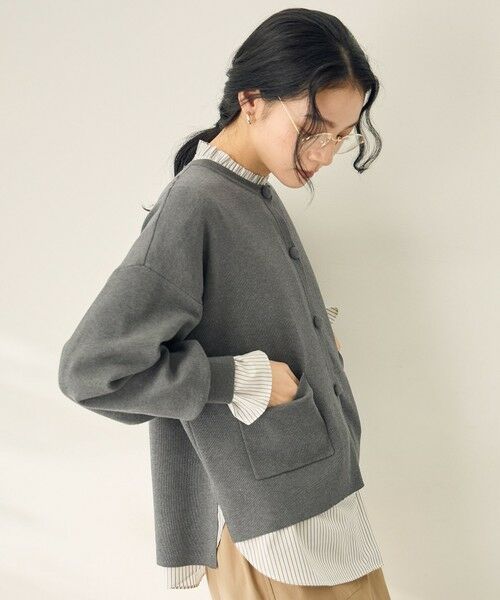 ANY / エニィ カーディガン・ボレロ | スウェットライクニットカーディガン | 詳細8