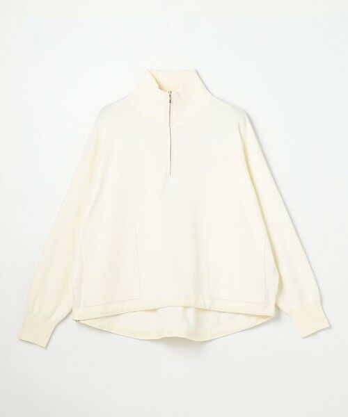 ANY / エニィ ニット・セーター | スウェットライクハーフジップニット | 詳細10