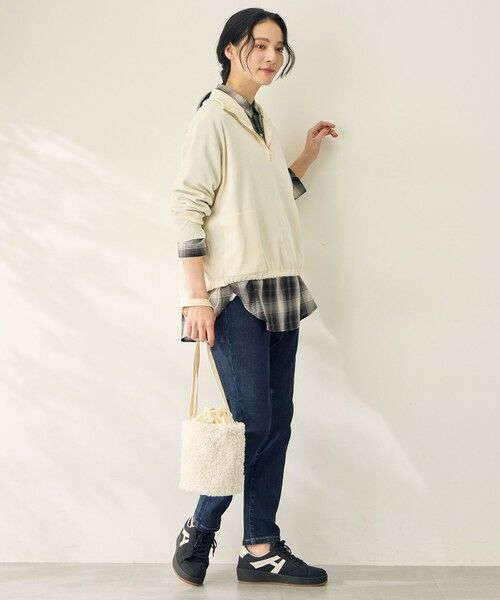 ANY / エニィ ニット・セーター | スウェットライクハーフジップニット | 詳細7