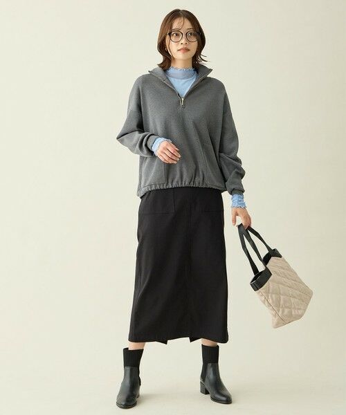 ANY / エニィ ニット・セーター | スウェットライクハーフジップニット | 詳細14